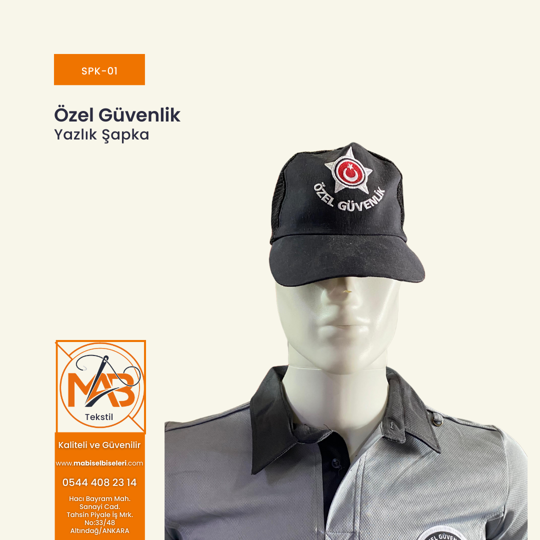 Yazlık Özel Güvenlik Şapka